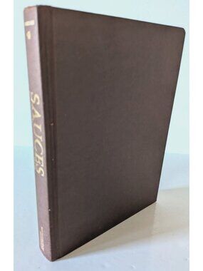 Sauces Book By James Peterson Hardcover First Edition 504 P Vintage 1991 USA